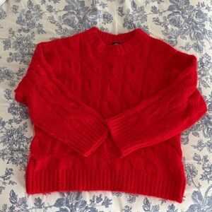 Urban Outfitters Vibrant Red Knit Sweater